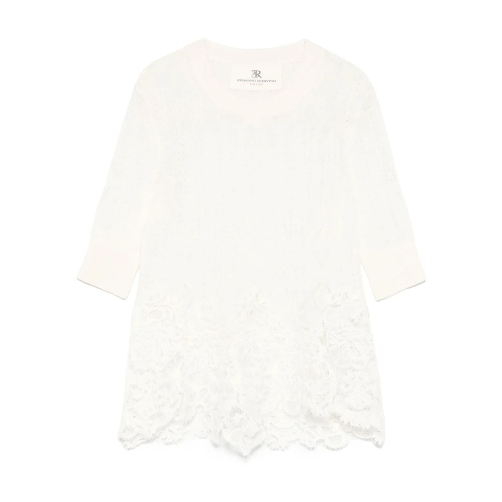 Knitwear > Round-neck Knitwear - - Ermanno Scervino - Modalova