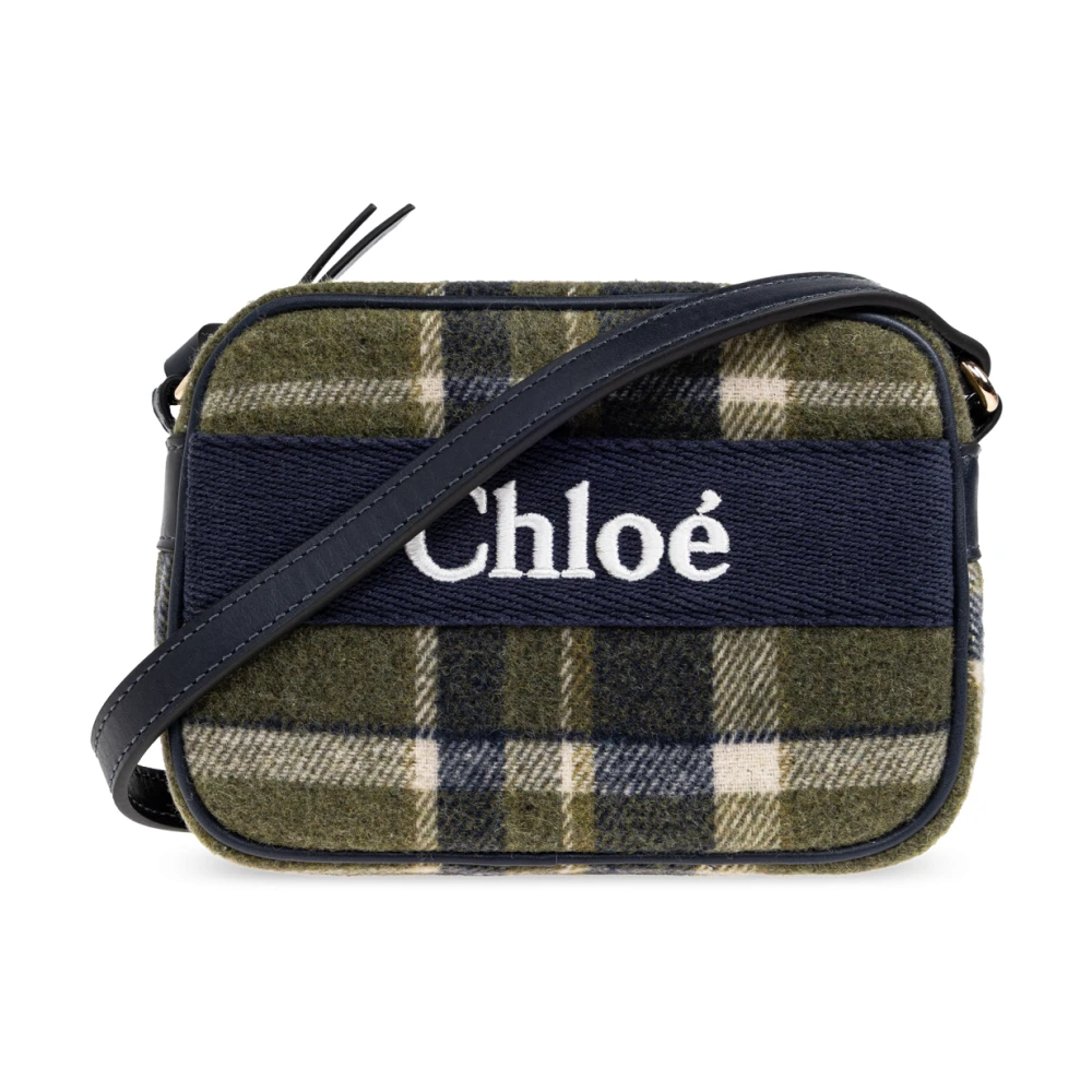 Chloé Women's Multicolor Cross Body Bags, One Size, Checked Shoulder Bag