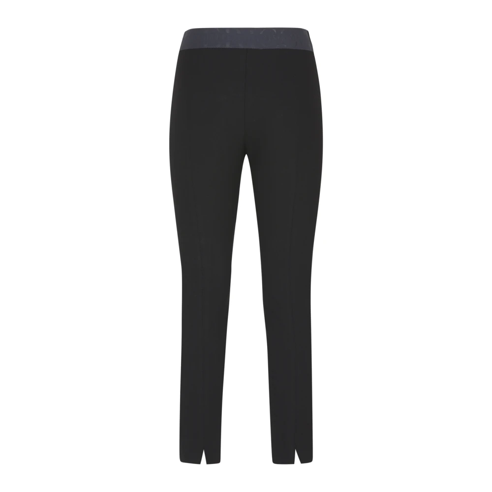 PESERICO Zwarte Technische Broek Dubbel Bi-elastisch Black Dames