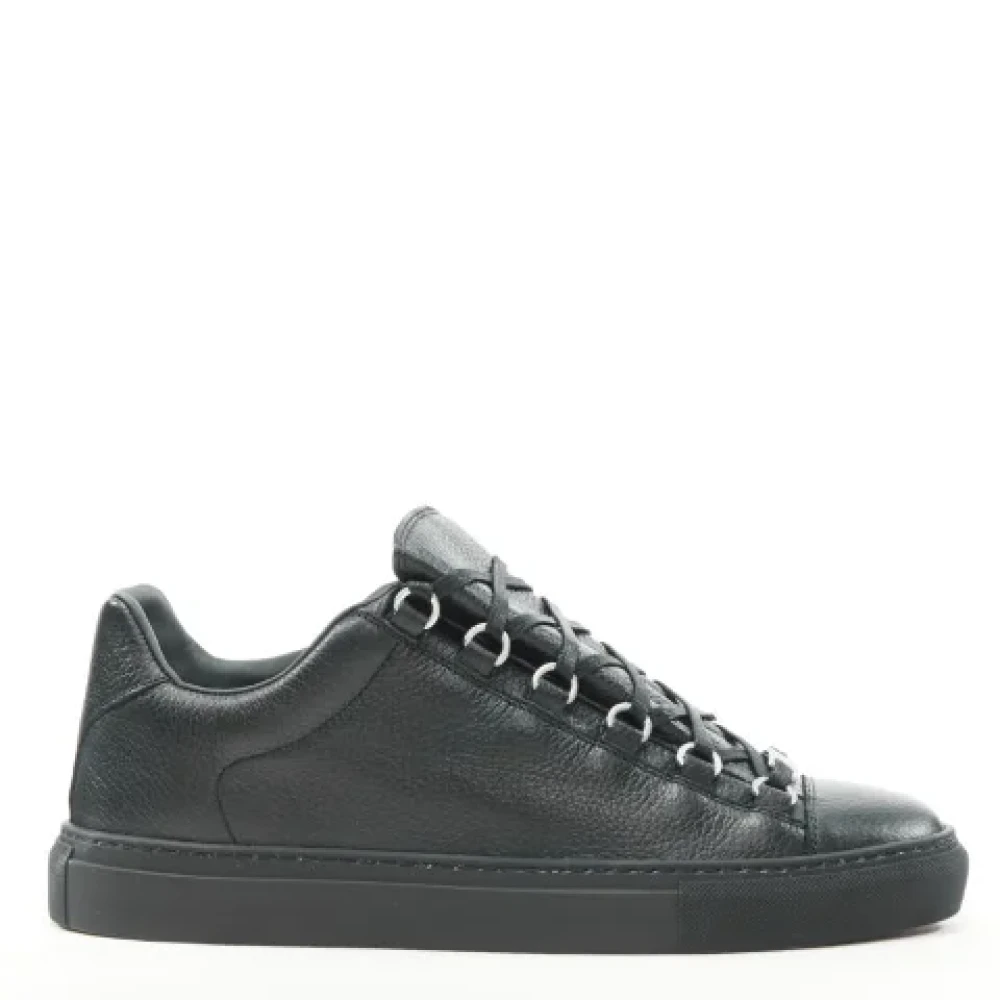Balenciaga Vintage Pre-owned Leather sneakers Black Dames