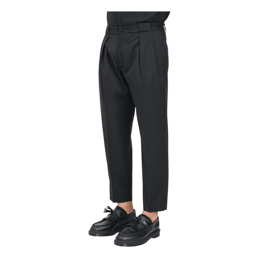 Golden Craft Zwarte Heren Cropped Pantalon Black Heren