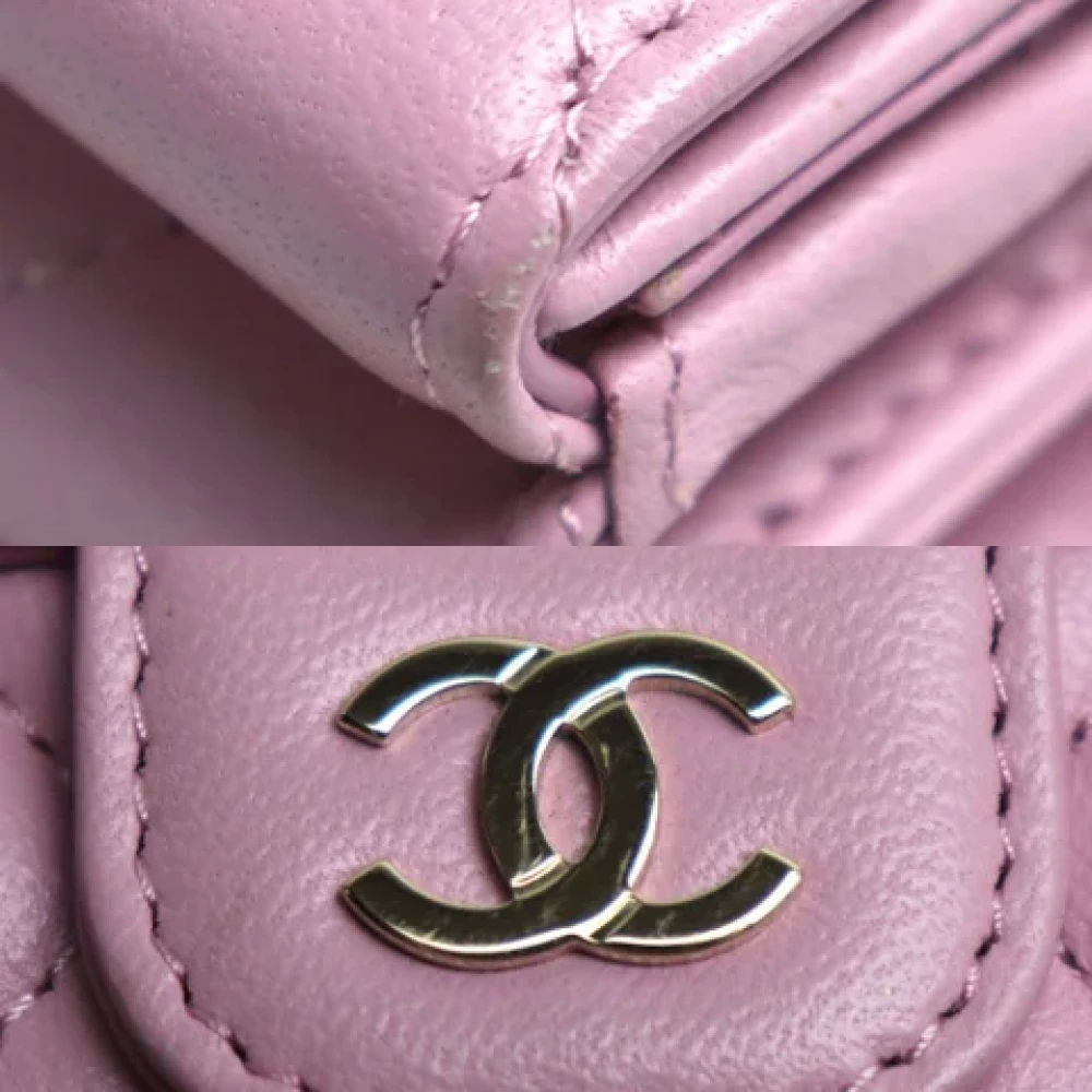Chanel Vintage Pre-owned Leather chanel-bags Pink Dames