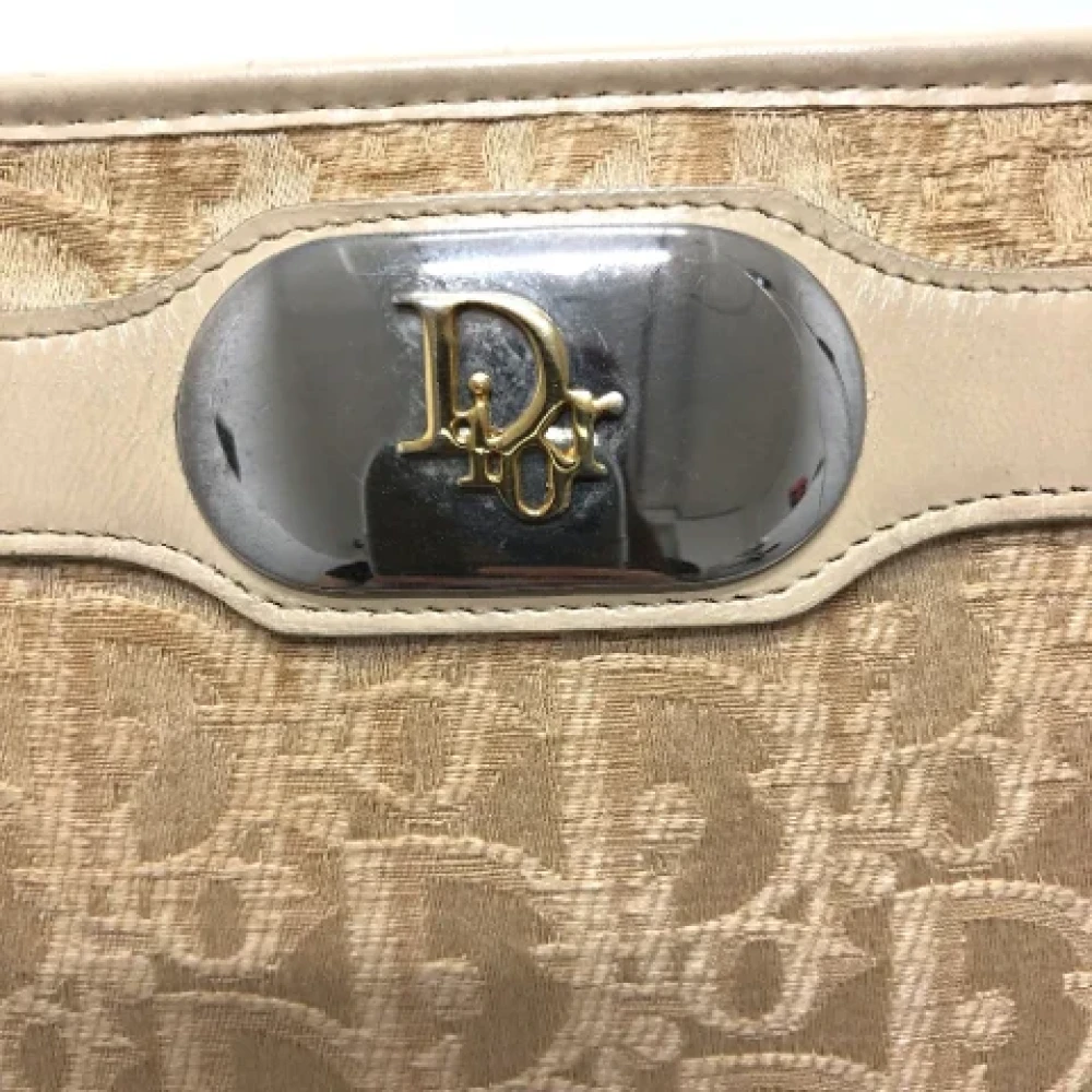 Dior Vintage Pre-owned Fabric dior-bags Beige Dames