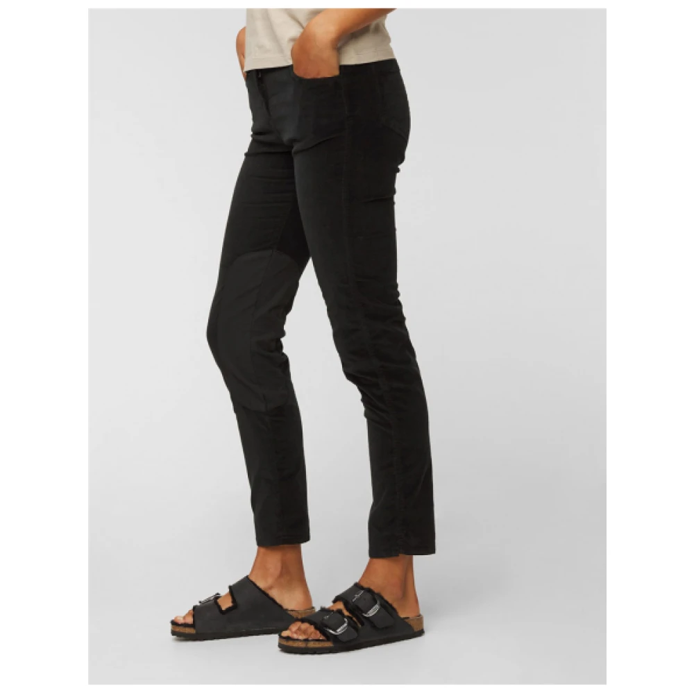 aeronautica militare Slimme Fluweelbroek Black Dames