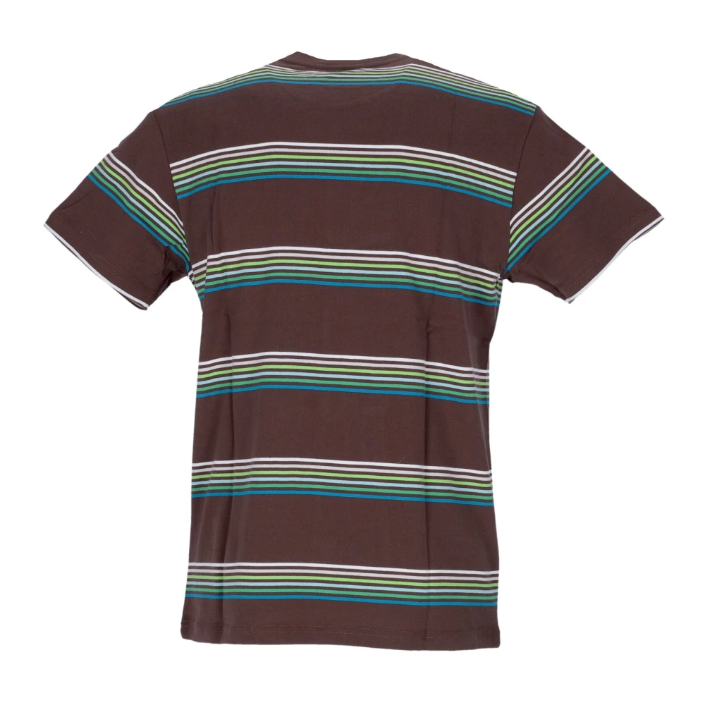 HUF Bruine Gestreepte Zak T-shirt Korte Mouw Brown Heren