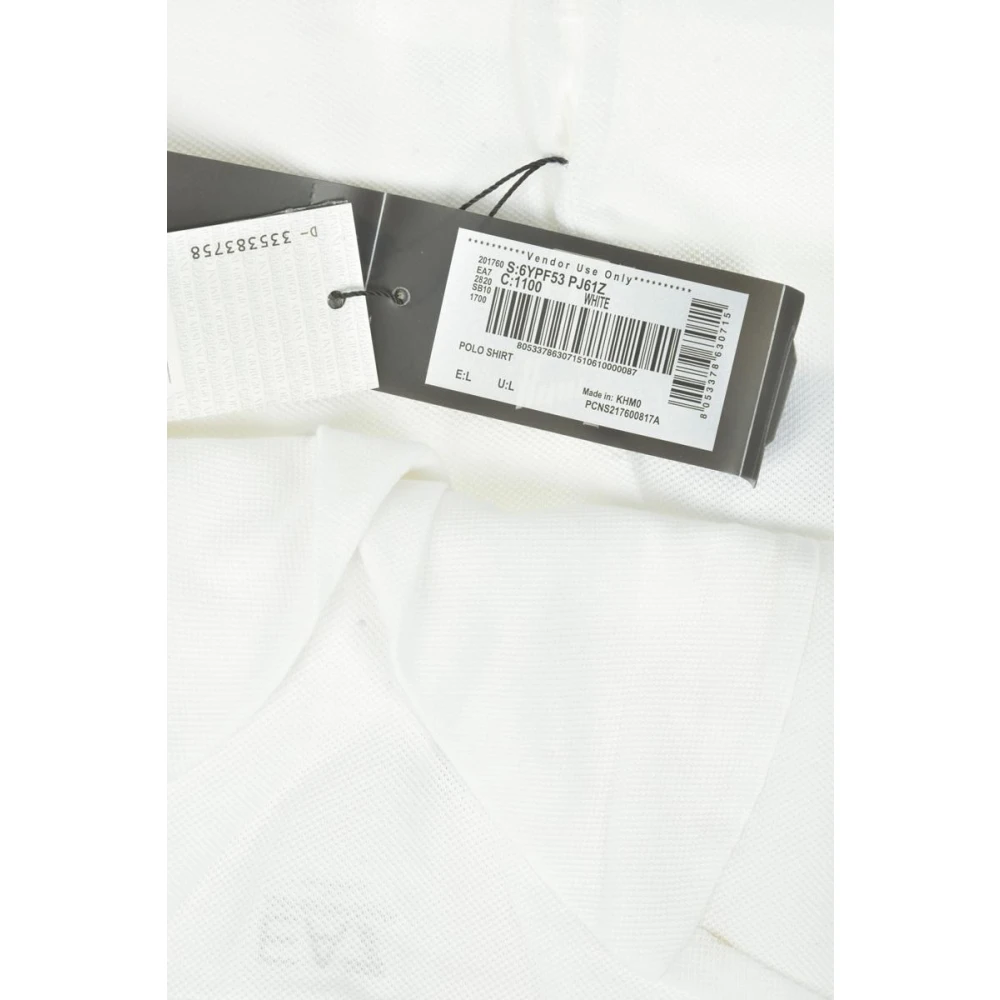 Emporio Armani EA7 Klassieke Polo Shirt voor Mannen White Heren
