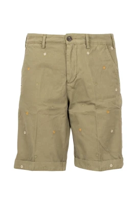Chino Bermuda Ricamato