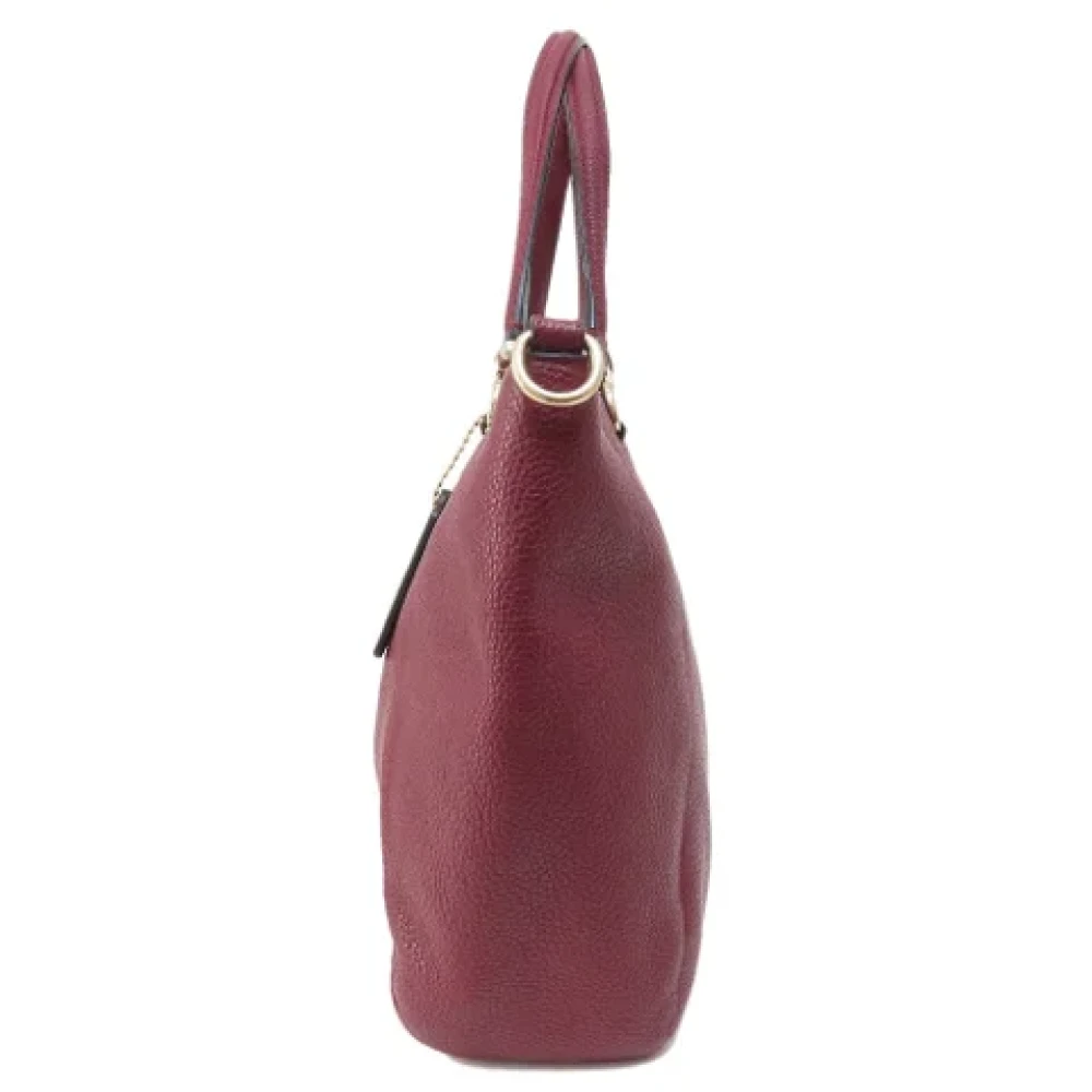 Coach Pre-owned Leather handbags Red Dames