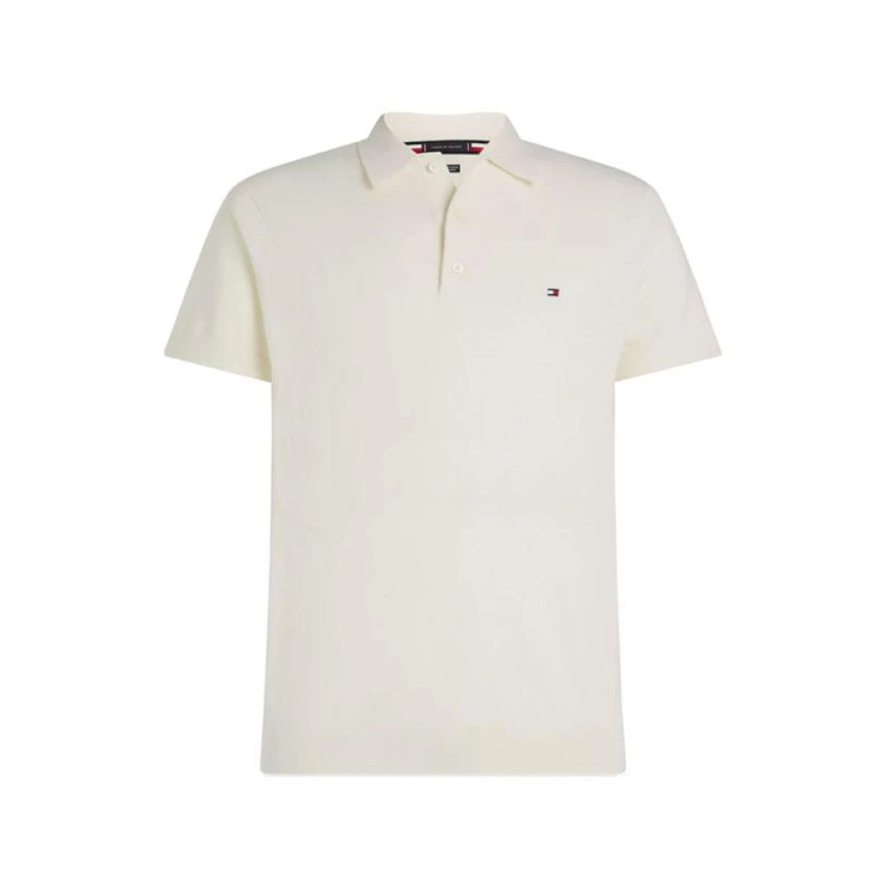 Tommy Hilfiger Luxe Katoen Cashmere Polo Shirt White Heren