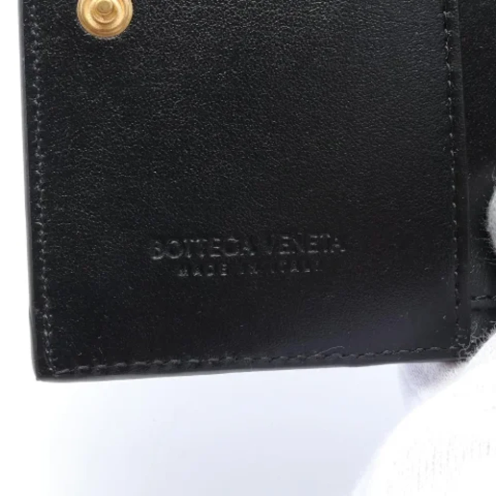 Bottega Veneta Vintage Pre-owned Leather wallets Black Dames