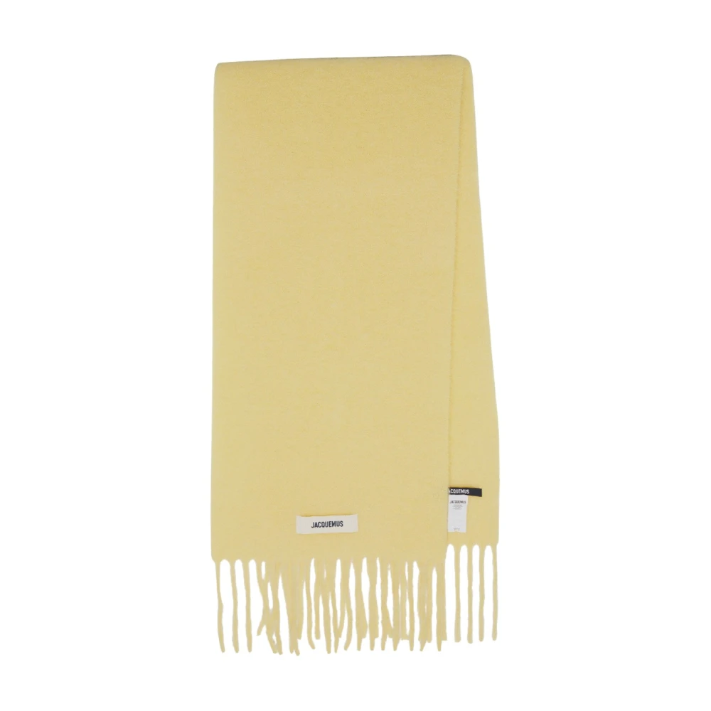 Jacquemus Wollen Sjaal Carro Yellow Unisex