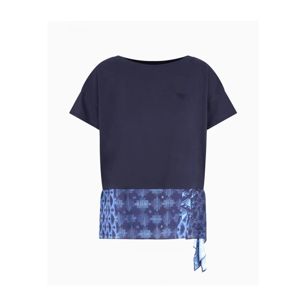 Emporio Armani Katoenen Overhemden Blue Dames