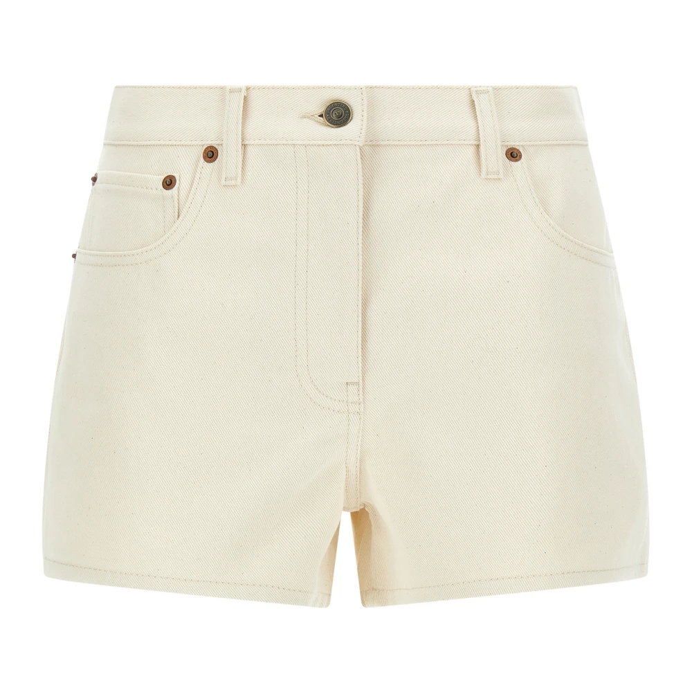 Valentino Garavani Women's Beige Vgold Shorts