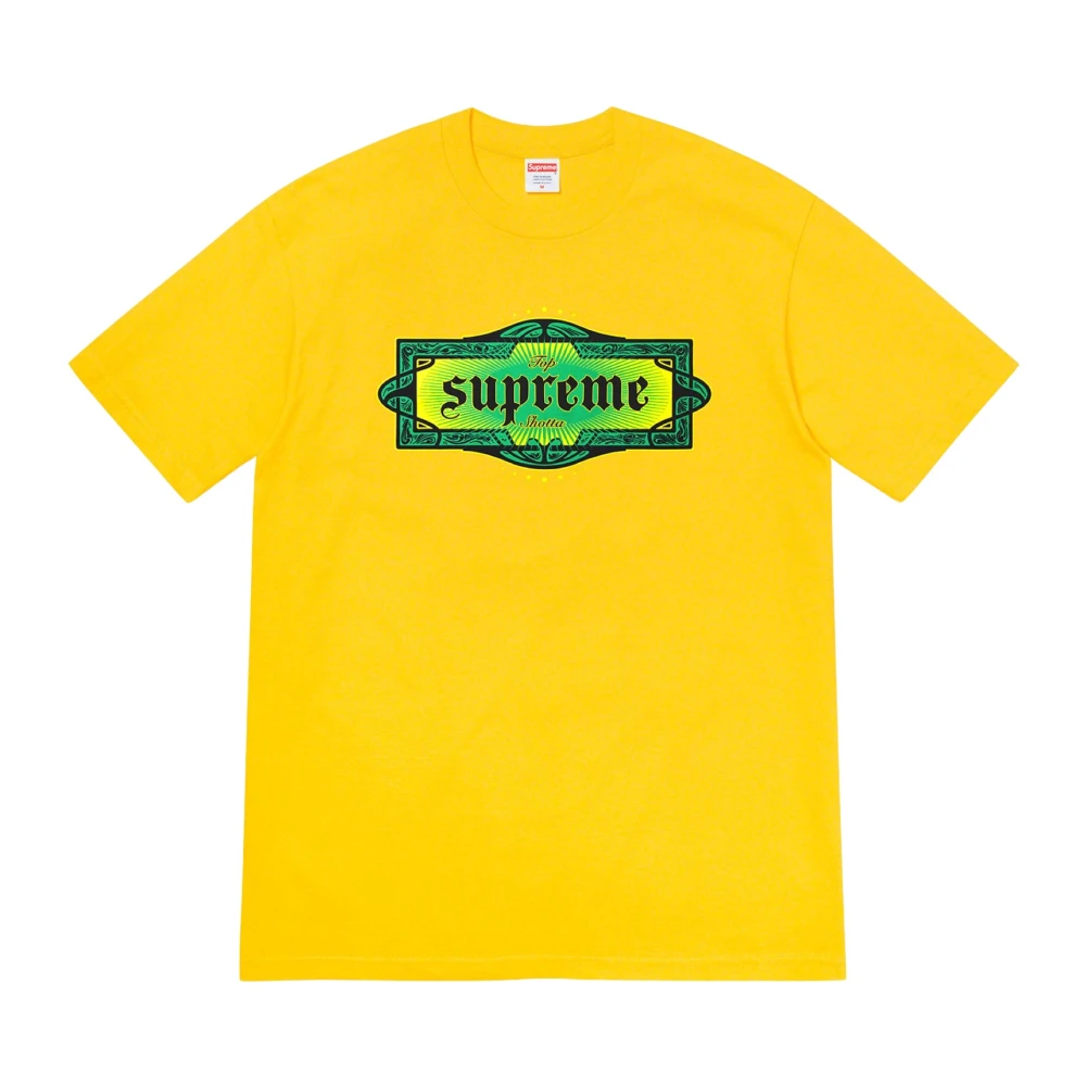 Supreme Beperkte Oplage Klassieke Gele Tee Yellow Heren