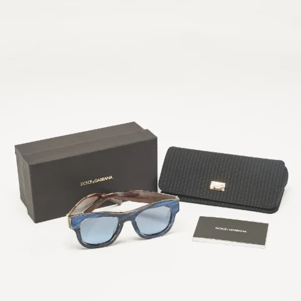 Dolce & Gabbana Pre-owned Acetate sunglasses Blue Dames