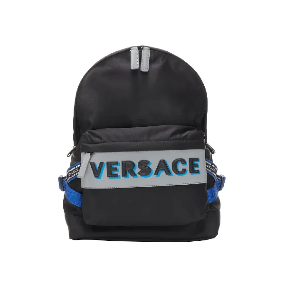 Versace Canvas travel-bags Black Heren