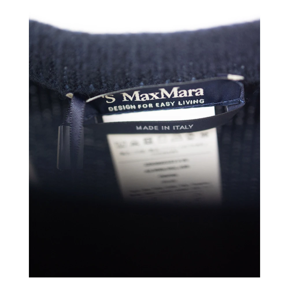Max Mara Studio Georg Cashmere Sweater Blue Dames