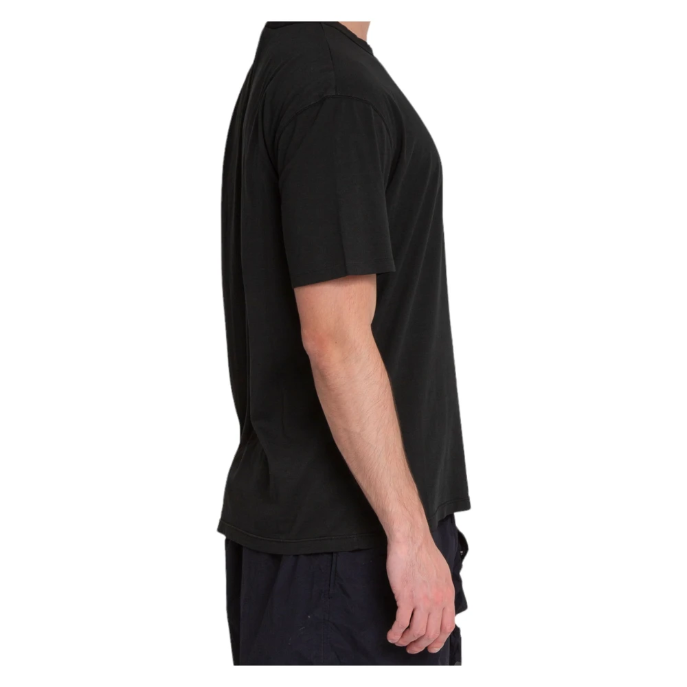 Ten C Geverfd Jersey Tee in 999 Black Heren
