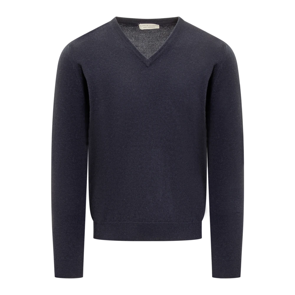 Knitwear > V-neck Knitwear - - Filippo De Laurentiis - Modalova