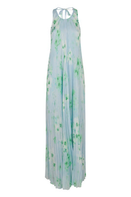 floral-pleated-dress-with-bow-closure