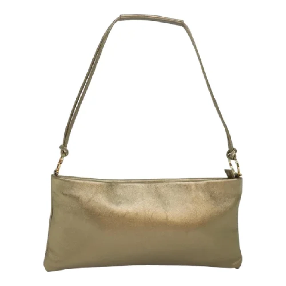 Salvatore Ferragamo Pre-owned Leather shoulder-bags Yellow Dames