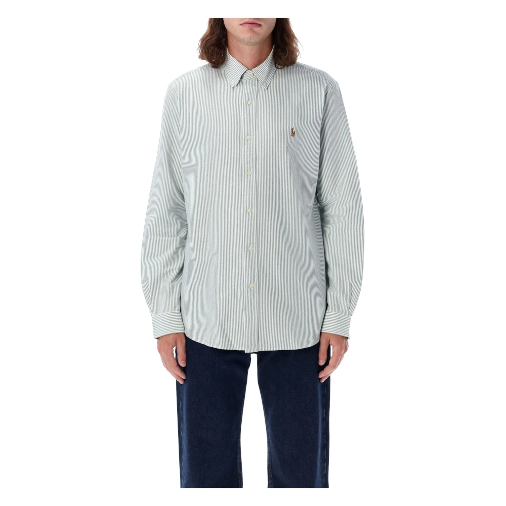 Ralph Lauren Klassiek Custom Fit overhemd Green Heren