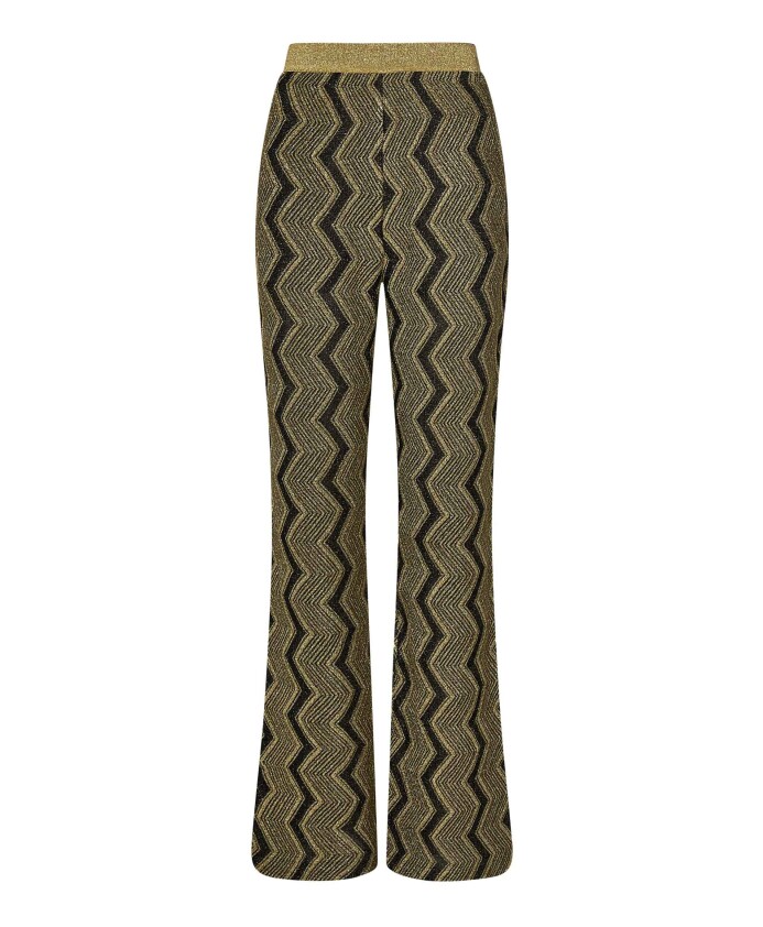 pantalon-flare-zigzag-dore