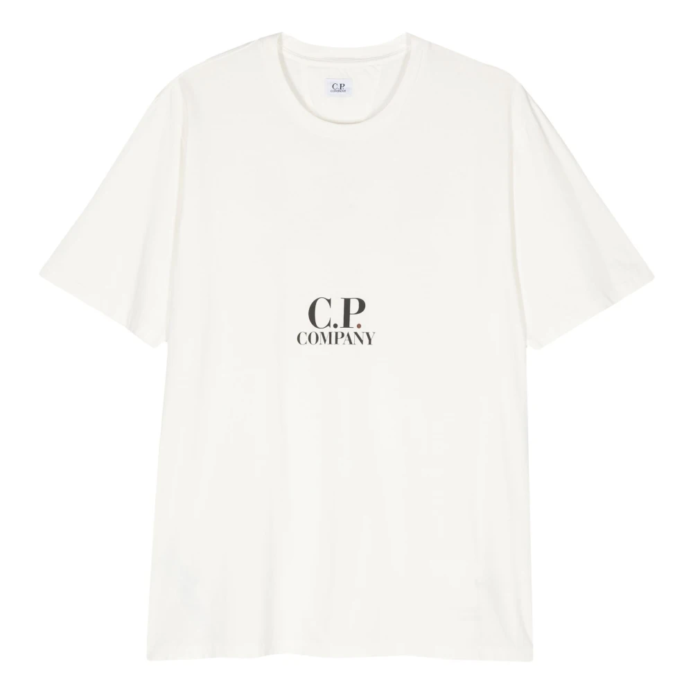 C.P. Company Grafisch T-shirt in katoenen jersey White Heren