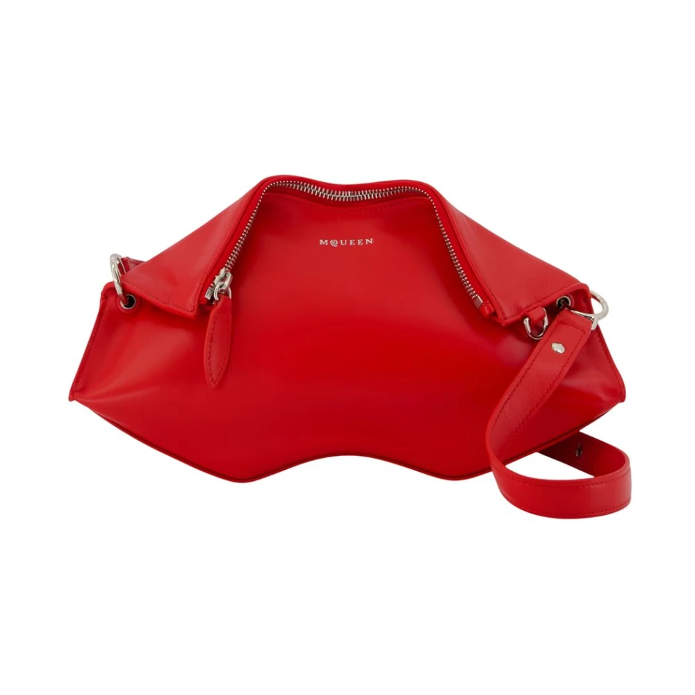 Alexander Mcqueen Women's Red Cross Body Bags, One Size, Manta Clutch