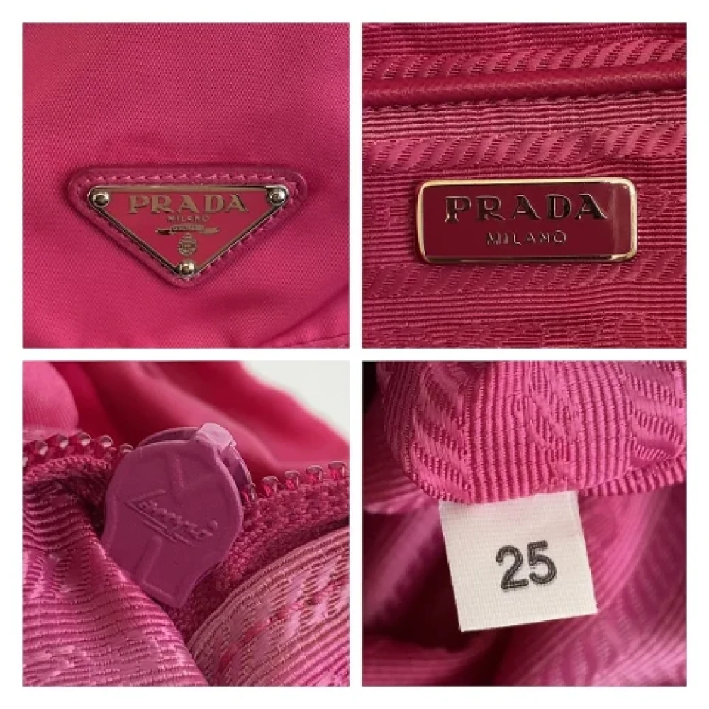 Prada Vintage Pre-owned Canvas backpacks Pink Dames