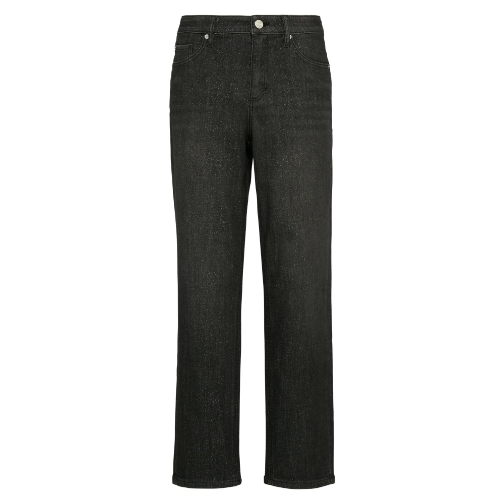 Comma Lurex Effect Jeans Broek Gray Dames
