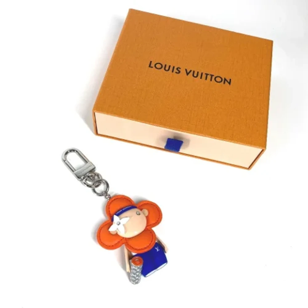 Louis Vuitton Vintage Pre-owned Fabric key-holders Orange Dames