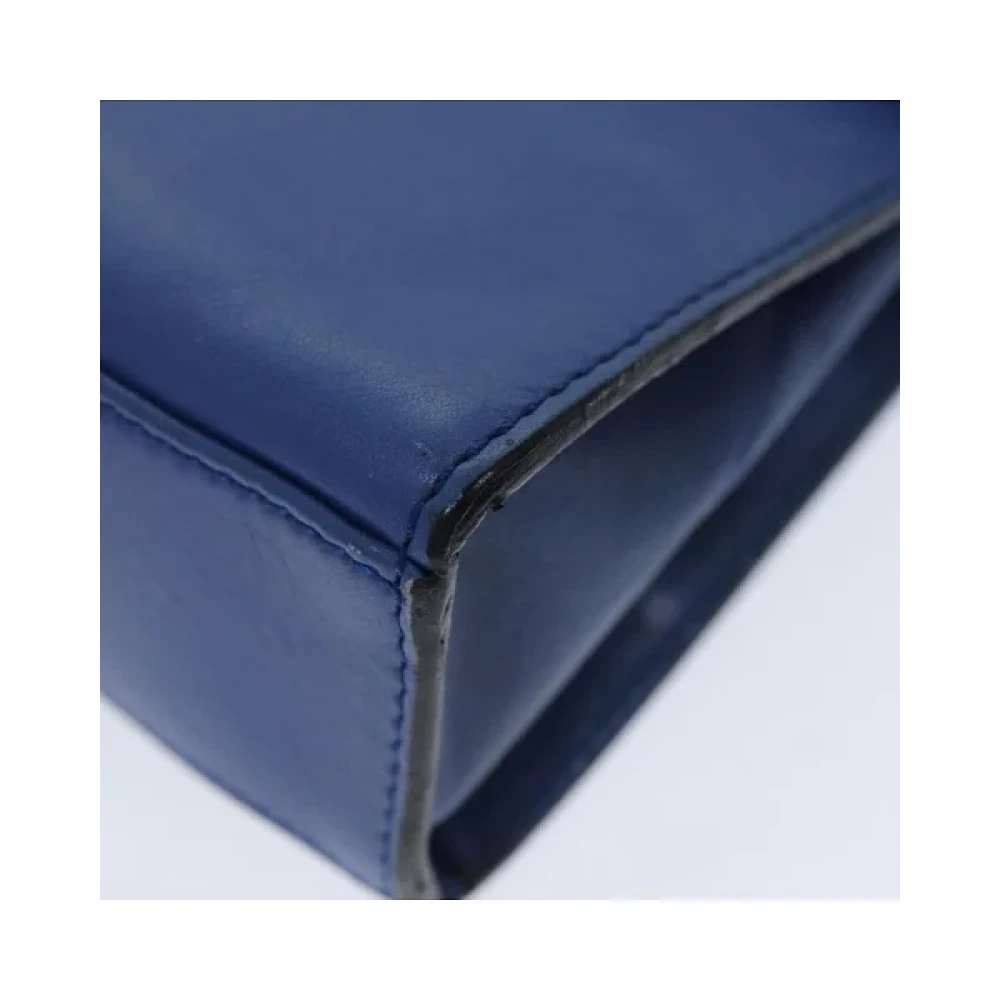 Celine Vintage Pre-owned Leather handbags Blue Dames
