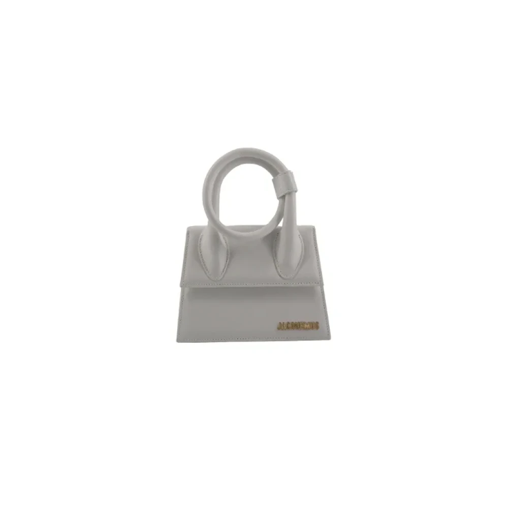 Jacquemus Pre-owned Leather handbags Gray Dames