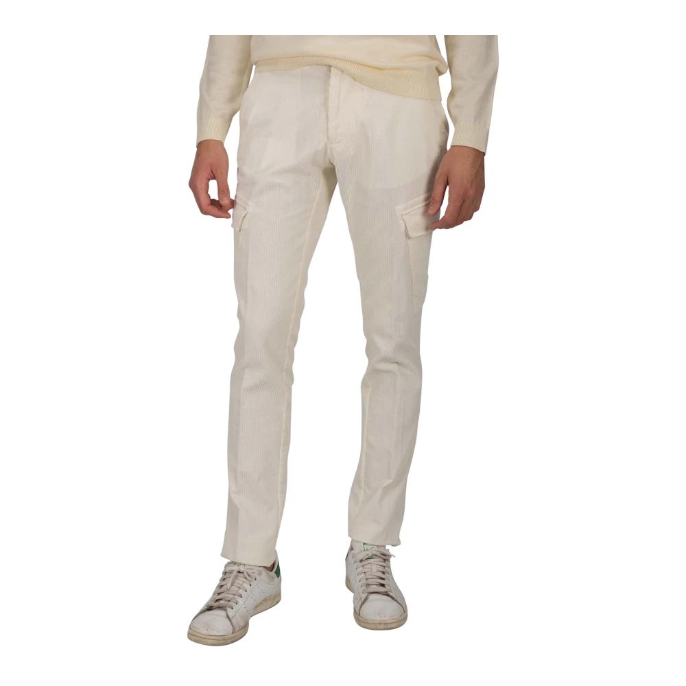 Paul & Shark Mannelijk Wit Broeken Heren, L, Slim-Fit Broek