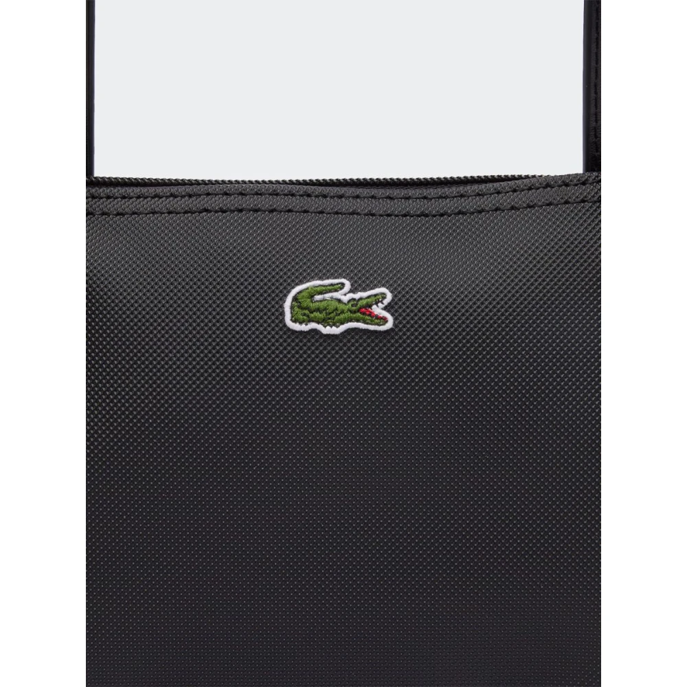 Lacoste Effen kleur tas met logo Black Dames