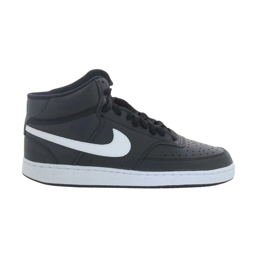 Nike Zwarte Court Vision MID NN Schoenen voor Heren Black Heren