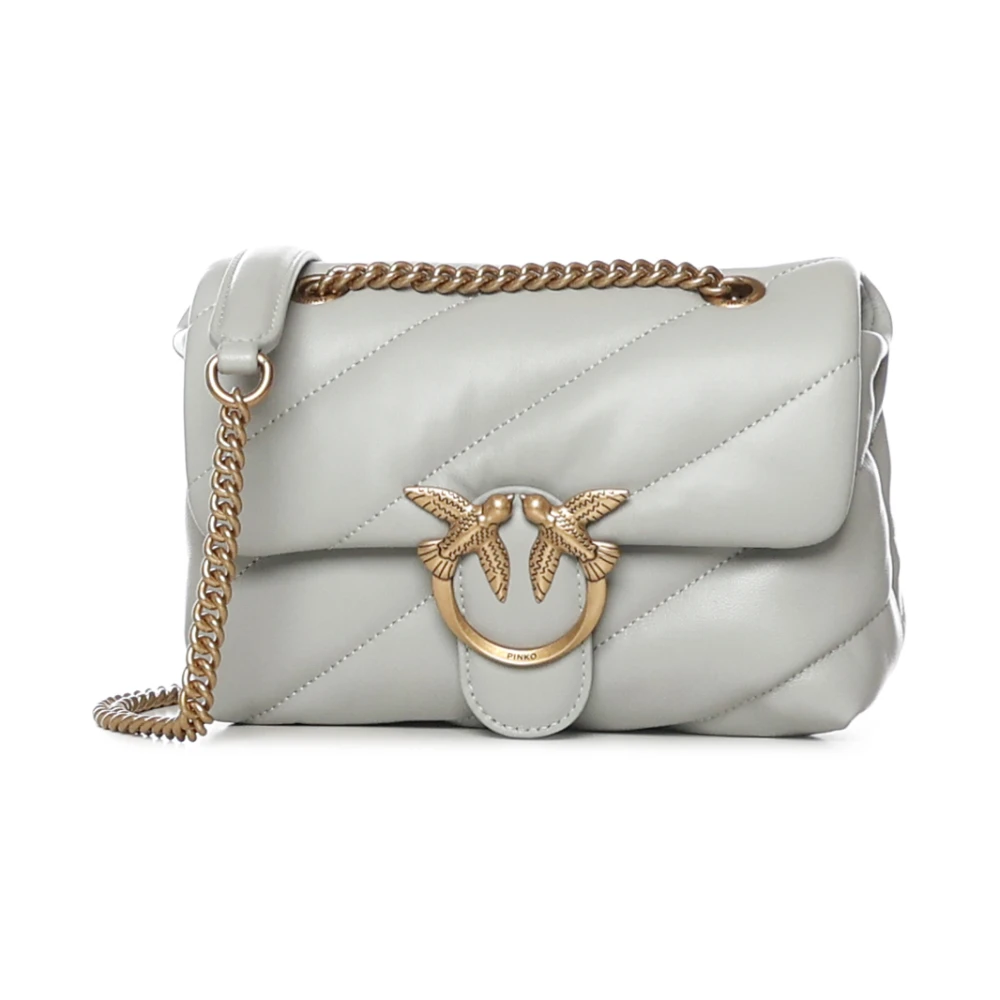 Pinko Women's Gray Love Puff Mini Shoulder Bag - Shoulder Bags - One Size - Bags