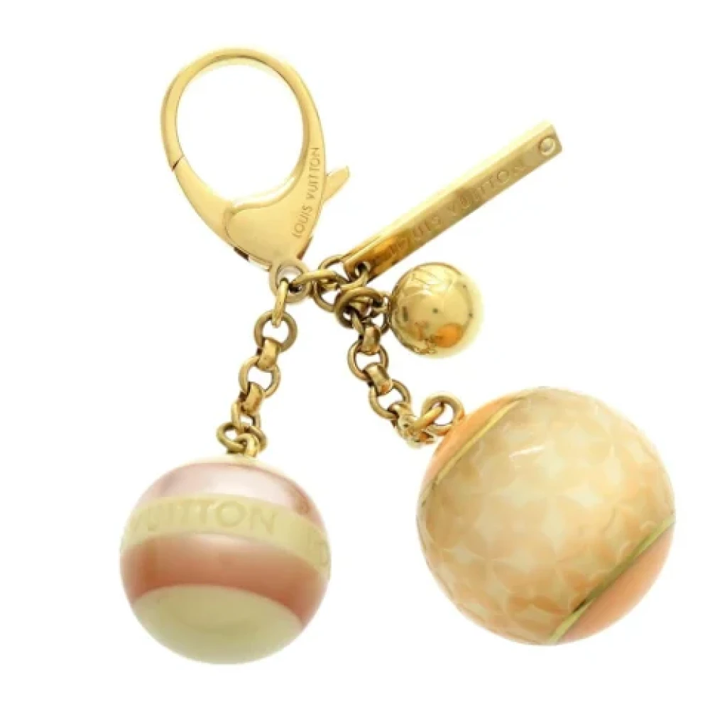 Louis Vuitton Vintage Pre-owned Fabric key-holders Yellow Dames