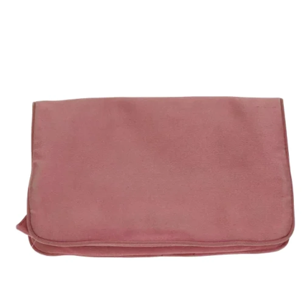 Prada Vintage Pre-owned Satin pouches Pink Dames