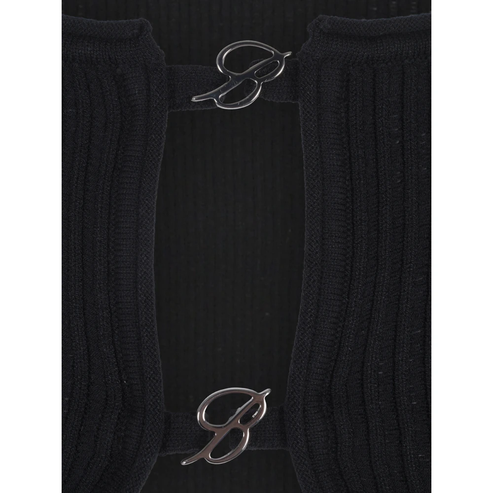 Blumarine Zwarte Cardigan Sweaters Black Dames
