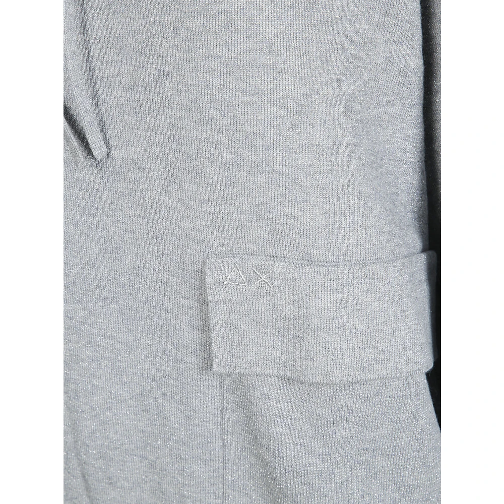 Sun68 Lurex hoodie voor een stijlvolle look Gray Dames