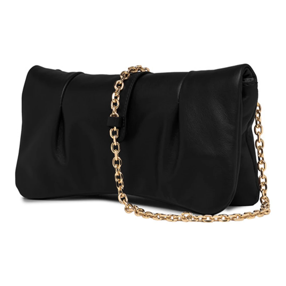 Gianni Chiarini Zwarte Glenda Leren Schoudertas Black Dames