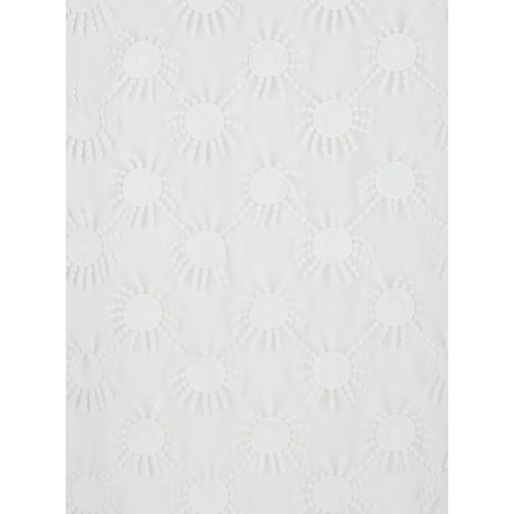 Msgm Witte Rok met Applicaties in Katoenmix White Dames