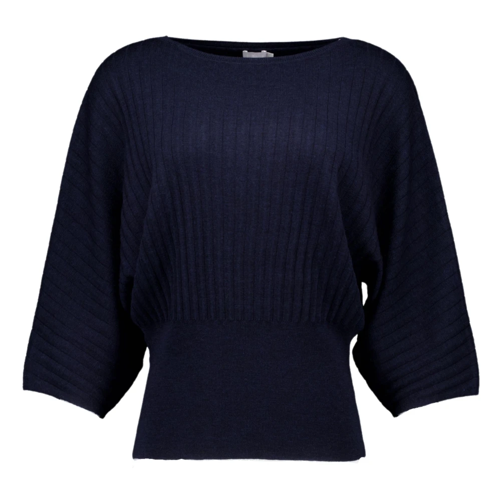 No man's land Donkerblauwe Sweaters Blue Dames