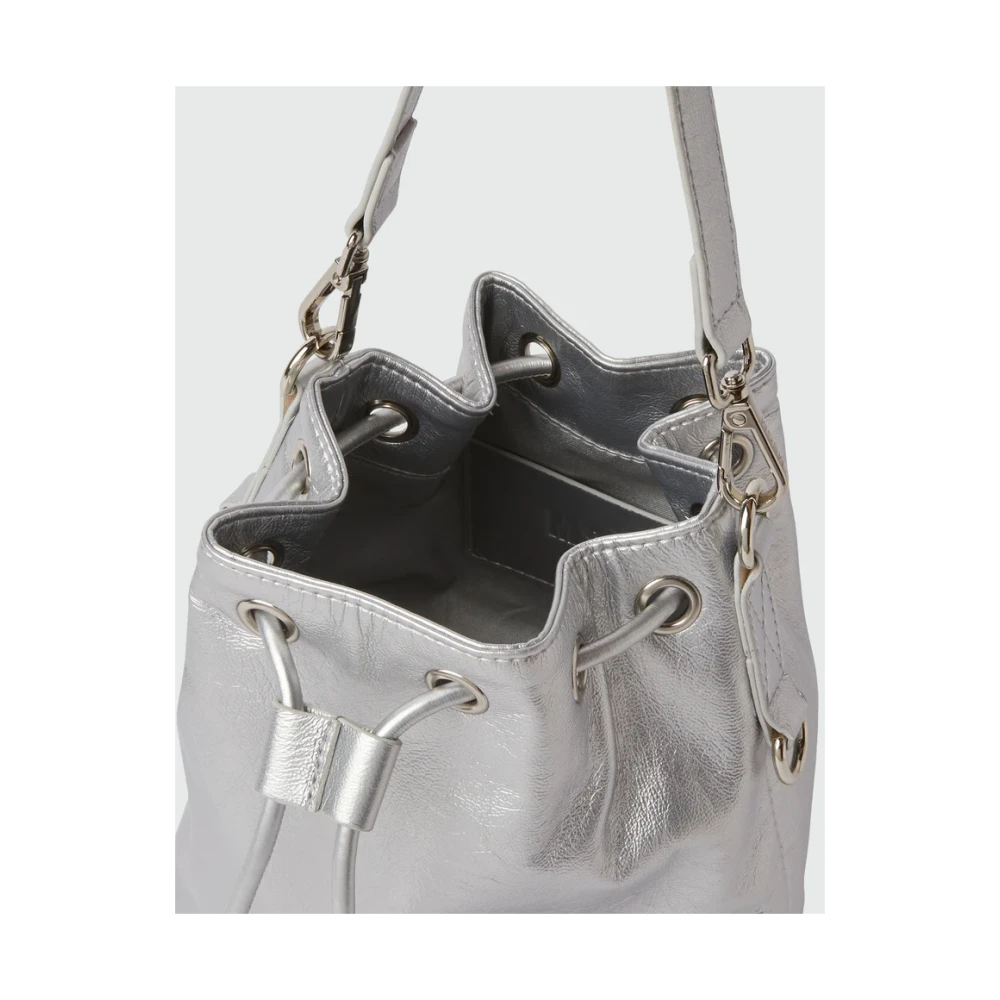 Msgm Bucket tas met gewatteerd logodetail Gray Heren