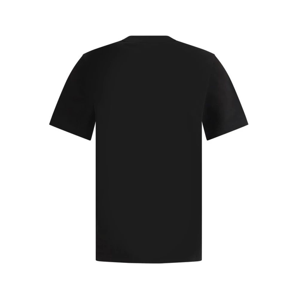 Moncler Ribgebreide Crew Neck T-shirt met Klepzak Black Heren
