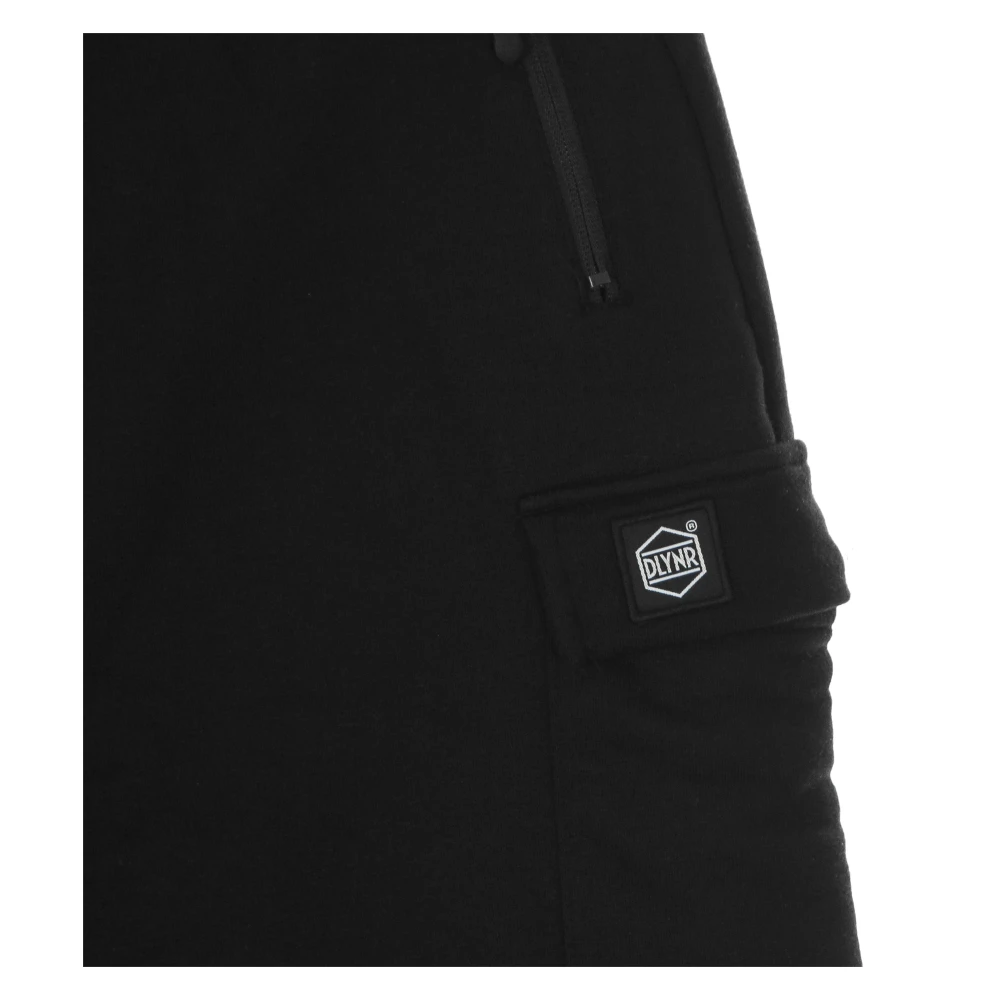 Dolly Noire Zwarte Cargo Sweatpants Lichtgewicht Trainingsbroek Black Heren