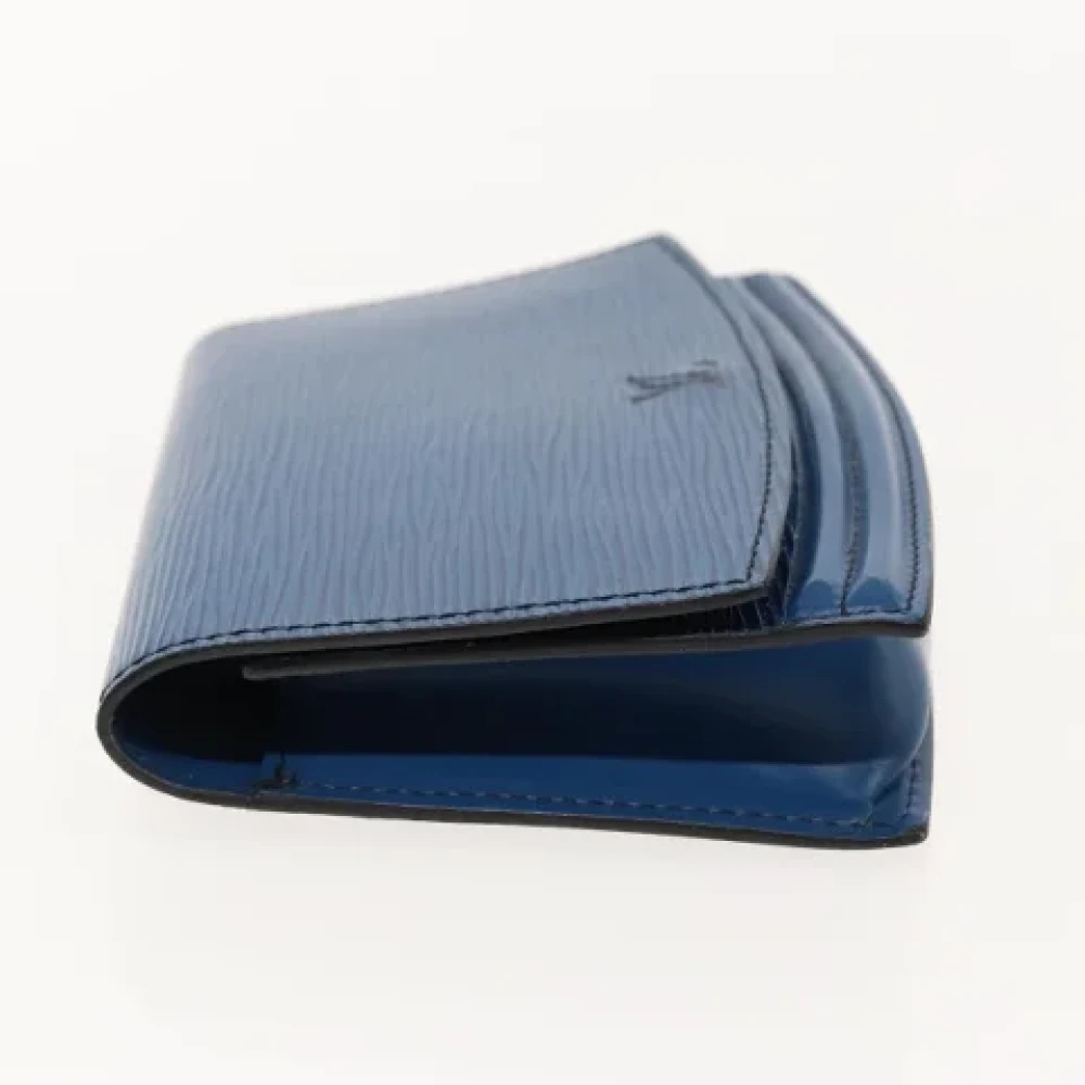 Louis Vuitton Vintage Pre-owned Leather pouches Blue Dames