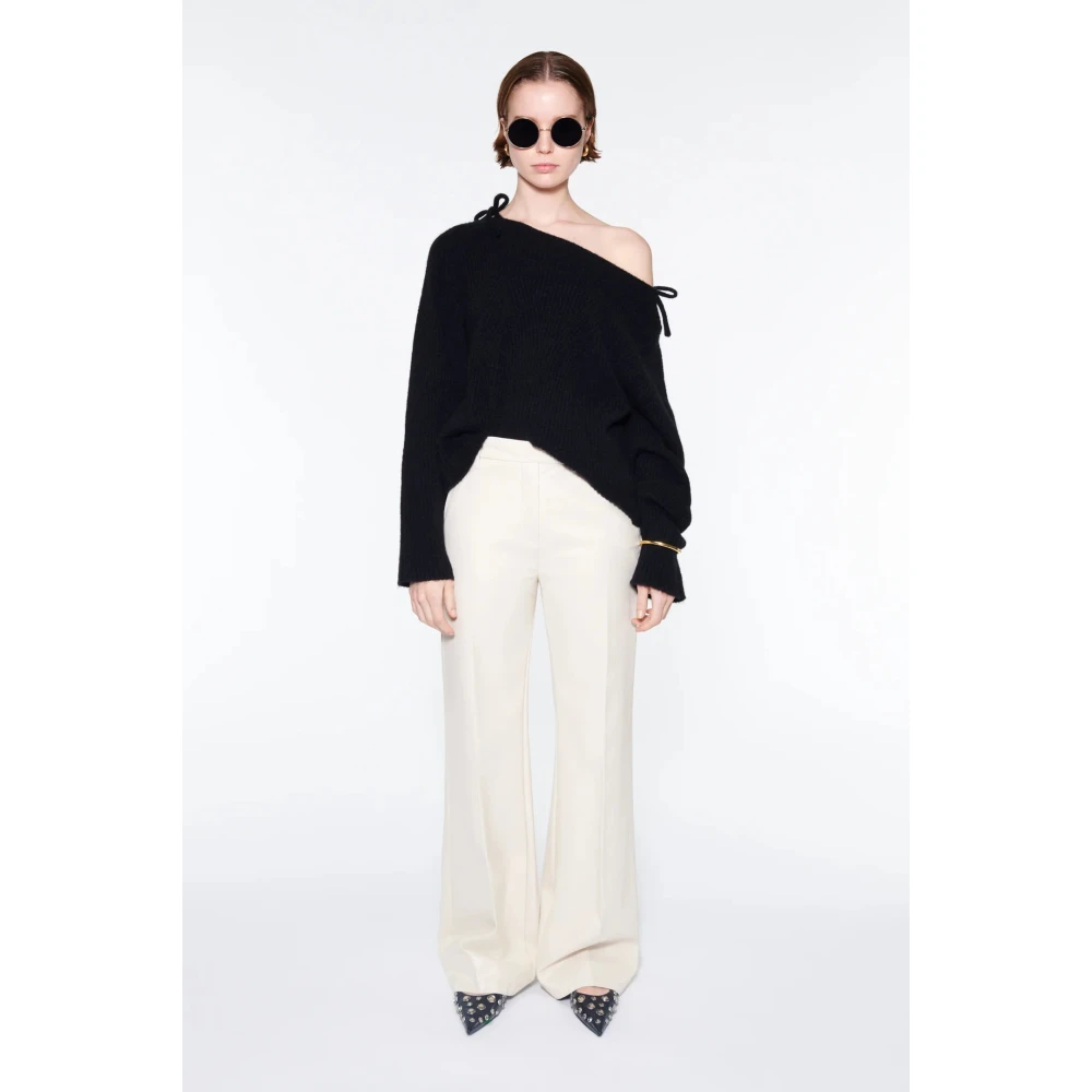Stand Studio Wide Trousers Beige Dames